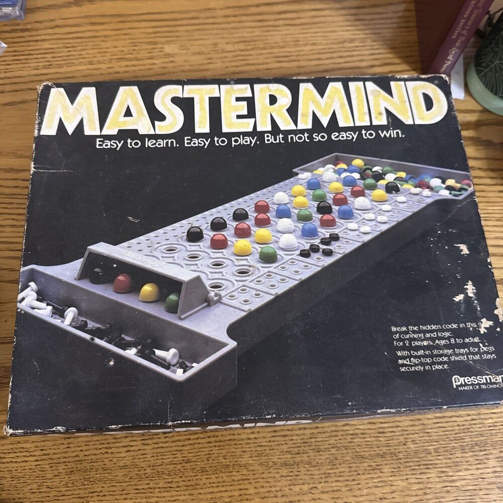 Vintage Mastermind Pressman Strategy Game  (No Instructions)